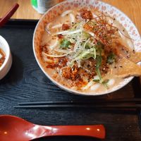 Spicy udon soup + raayu tofu at MamaWolf in Stockholm