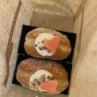 Vegan semla-donut  at Söderbergs Bageri in Hagersten