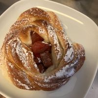 rhubarb bun at Söderbergs Bageri in Hagersten