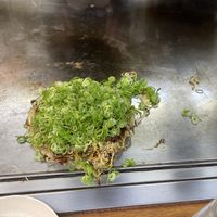Delicious vegan okonomiyaki  at Roku in Hiroshima