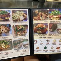 Menu  at Roku in Hiroshima