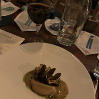 Jerusalem artichoke course  at Bonvivant Cocktail Bistro in Berlin