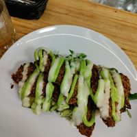 Oyster mushroom Toast at Bonvivant Cocktail Bistro in Berlin