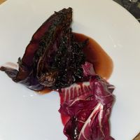 Rotkohl Rauchmandel Sauerkirsche Bittersalat  at Bonvivant Cocktail Bistro in Berlin