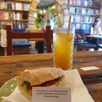 Baguette hummus at Cytat Cafè in Krakow