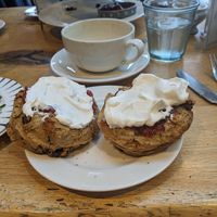 Scone (part of afternoon tea) at Beck Hall in Malham
