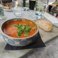 Tomato & Coconut Soup at Beck Hall in Malham