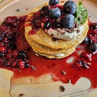 Breakfast Pancake Stack at Beck Hall in Malham