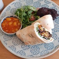 Pakora wrap at Beck Hall in Malham