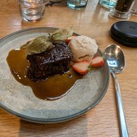 Sticky toffee pudding at Beck Hall in Malham