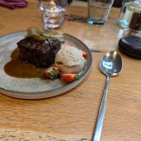 Sticky toffee pudding at Beck Hall in Malham