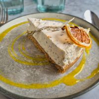 Lemon chia cheesecake at Beck Hall in Malham