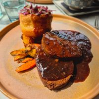 Seitan Sunday roast at Beck Hall in Malham