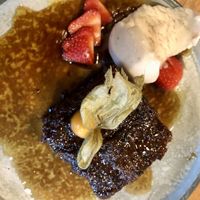 Sticky toffee pudding  at Beck Hall in Malham