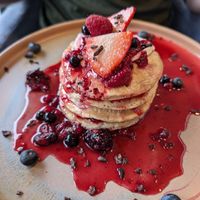 Berry Pancakes at Beck Hall in Malham