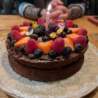 My birthday cake made by Beck Hall at Beck Hall in Malham