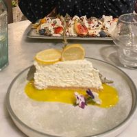 Eton mess and lemon cheesecake  at Beck Hall in Malham