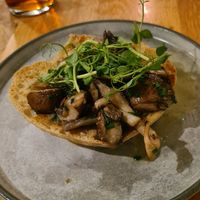 Mushroom starter at Beck Hall in Malham