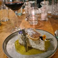 Lemon cheesecake at Beck Hall in Malham