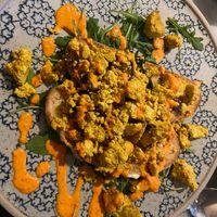 Scrambled tofu at Beck Hall in Malham