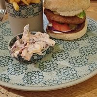 Chickn burger #Veganuary at Beck Hall in Malham
