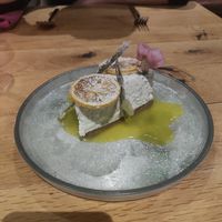 Lemon cheesecake at Beck Hall in Malham
