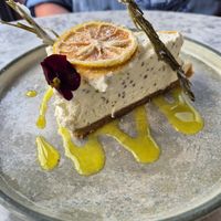Lemon cheesecake.....beautifully light, yet indulgent 😉😋👌🌱 at Beck Hall in Malham