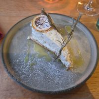 Lemon and chia cheesecake at Beck Hall in Malham