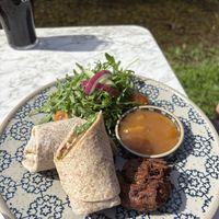 Pakora wrap  at Beck Hall in Malham