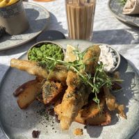 Banana blossom and chips   at Beck Hall in Malham