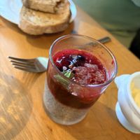 Chia pudding for breakfast   at Beck Hall in Malham