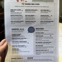 Menu spring 2026  at Beck Hall in Malham