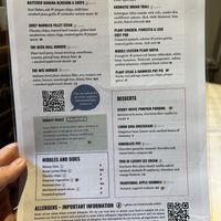 Menu spring 2026  at Beck Hall in Malham