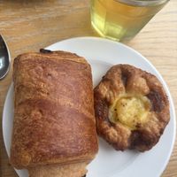 Pain au chocolat and custard pastry   at Beck Hall in Malham