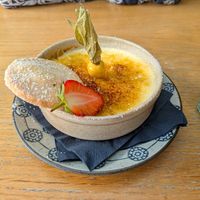 Creme brulee at Beck Hall in Malham