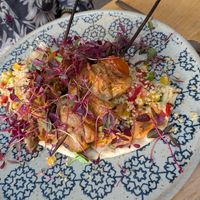 Oyster mushroom gyros at Beck Hall in Malham