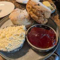 Scones with clotted cream and jam at Beck Hall in Malham