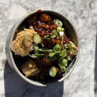 Glazed Gochujang Tofu small plate   at Beck Hall in Malham