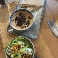 Hummus and chuna boats  at Beck Hall in Malham