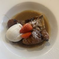 Bread and butter pud  at Beck Hall in Malham