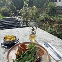 Sunday roast … seitan beef and cauliflower cheese   at Beck Hall in Malham