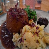 Mushroom and Guinness Pudding at Beck Hall in Malham