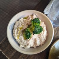 Crema de ajo con brócoli at Salvaje Bakery in Buenos Aires