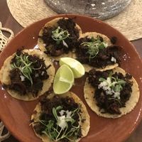 Tacos de Birria de Jamaica  #Veganuary at Na Tlali in Mexico City