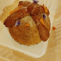 Pan de muerto relleno de calabaza at Na Tlali in Mexico City
