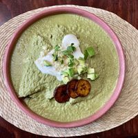 Enmolada de pipián verde  at Na Tlali in Mexico City