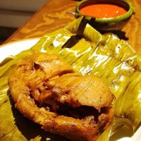 Tamal de Cochinita Pibil (not the best light /picture) at Na Tlali in Mexico City