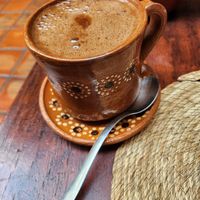 champurrado at Na Tlali in Mexico City