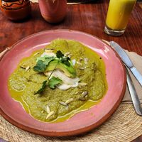 enmolada de pipian verde at Na Tlali in Mexico City