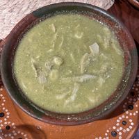 Pozole verde   at Na Tlali in Mexico City